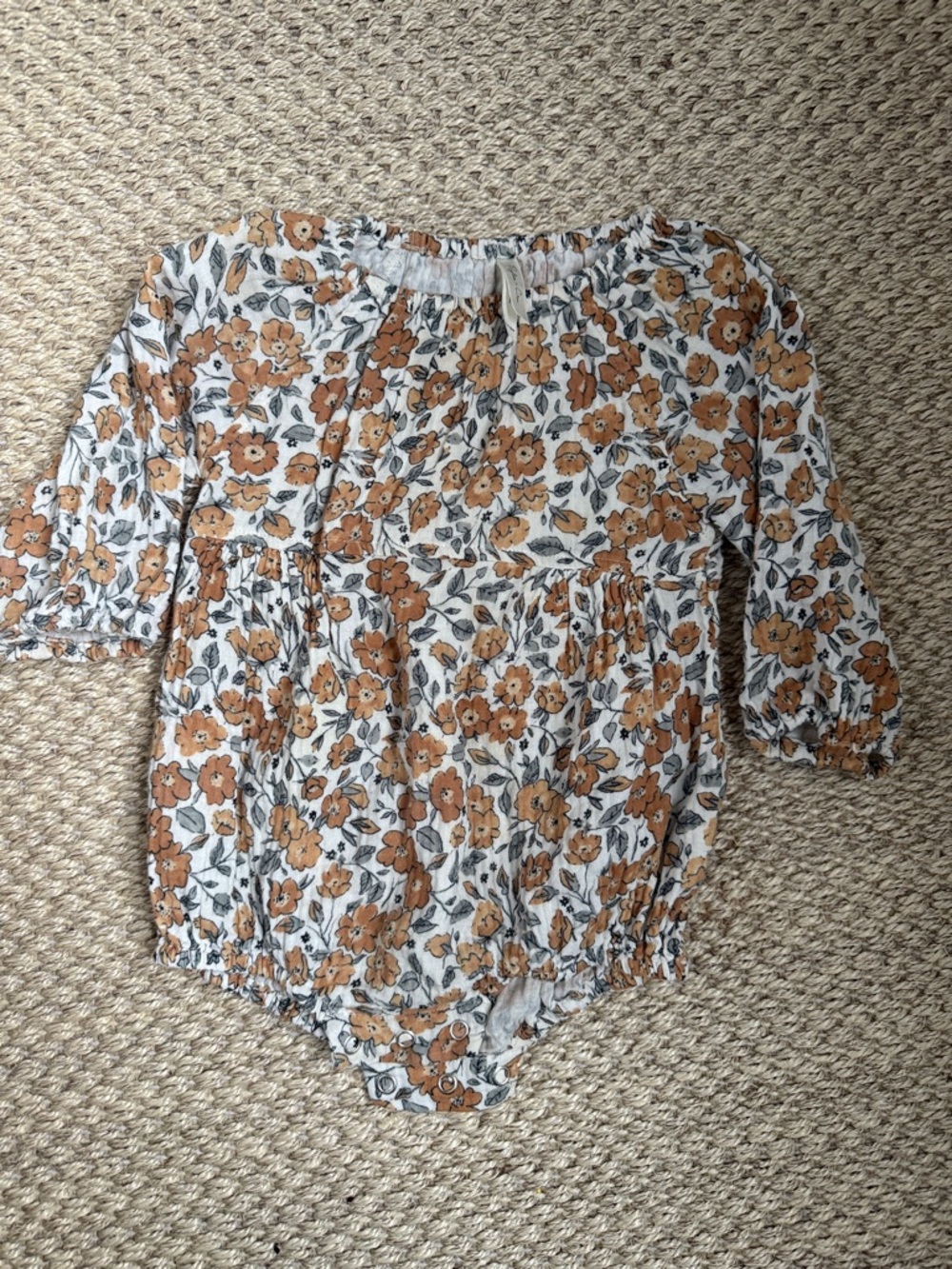 Rylee + Cru Floral Floral Romper, 12-18M